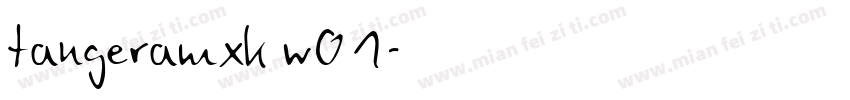 tangeramxk w01字体转换